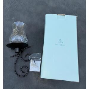 New open box PartyLite Antique Brass Sconce Candle Holder Retired P9612